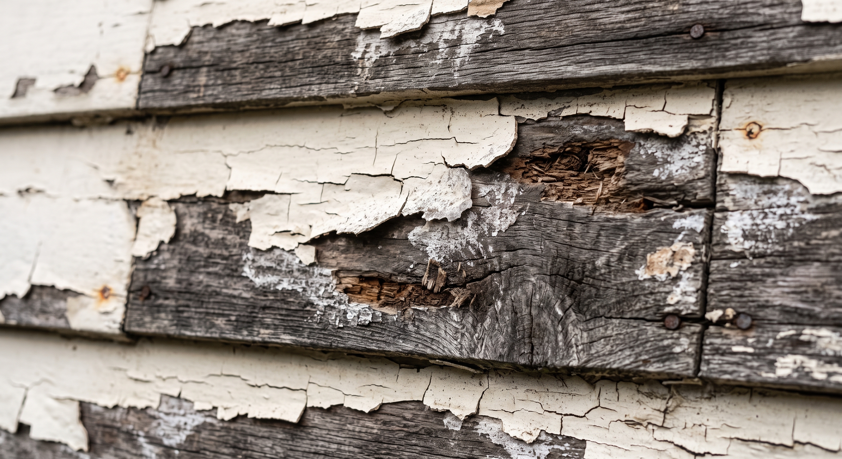 Weathered timber substrate before preparation